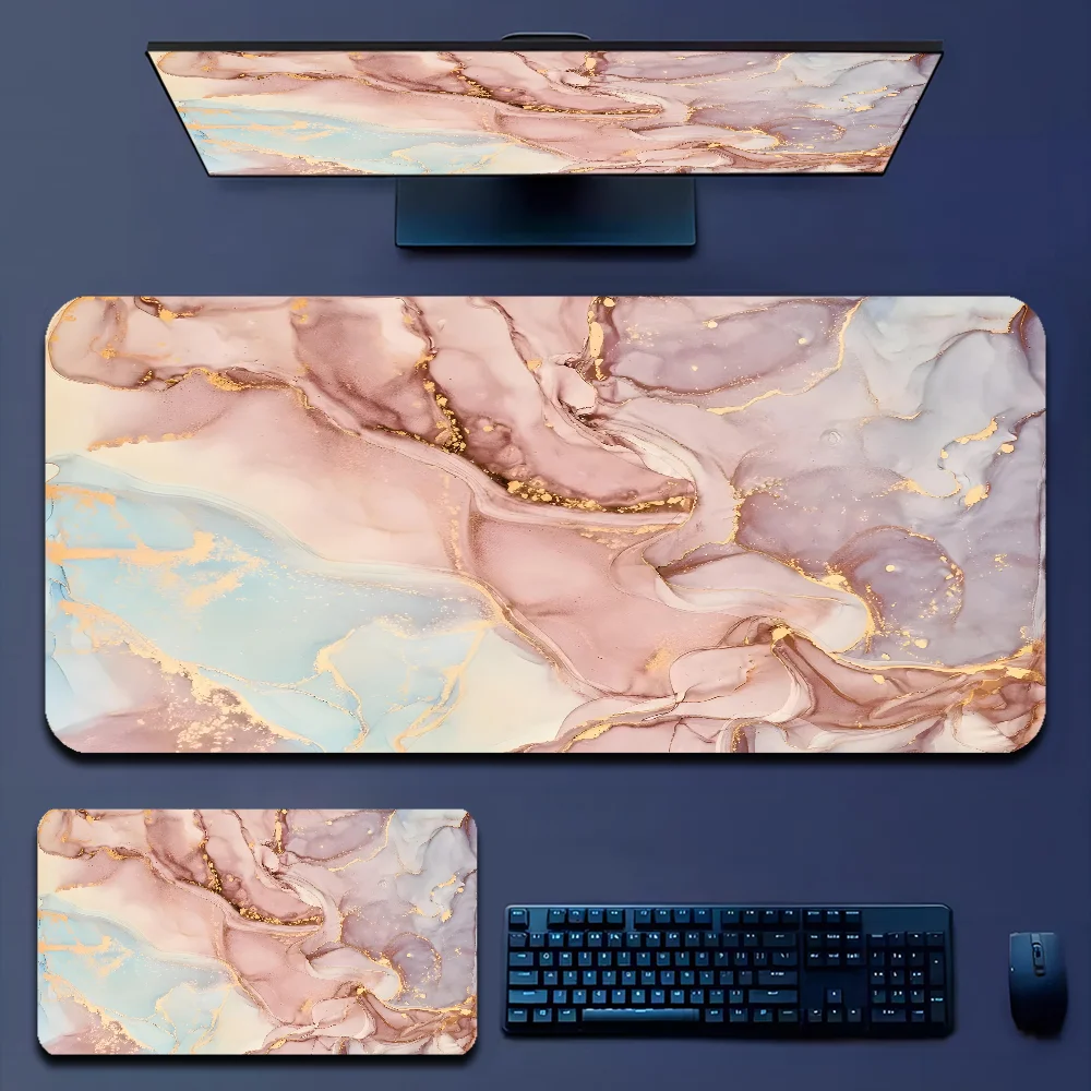Gaming Accessories Officeworks - Duża marmurowa podkładka pod mysz 900x400