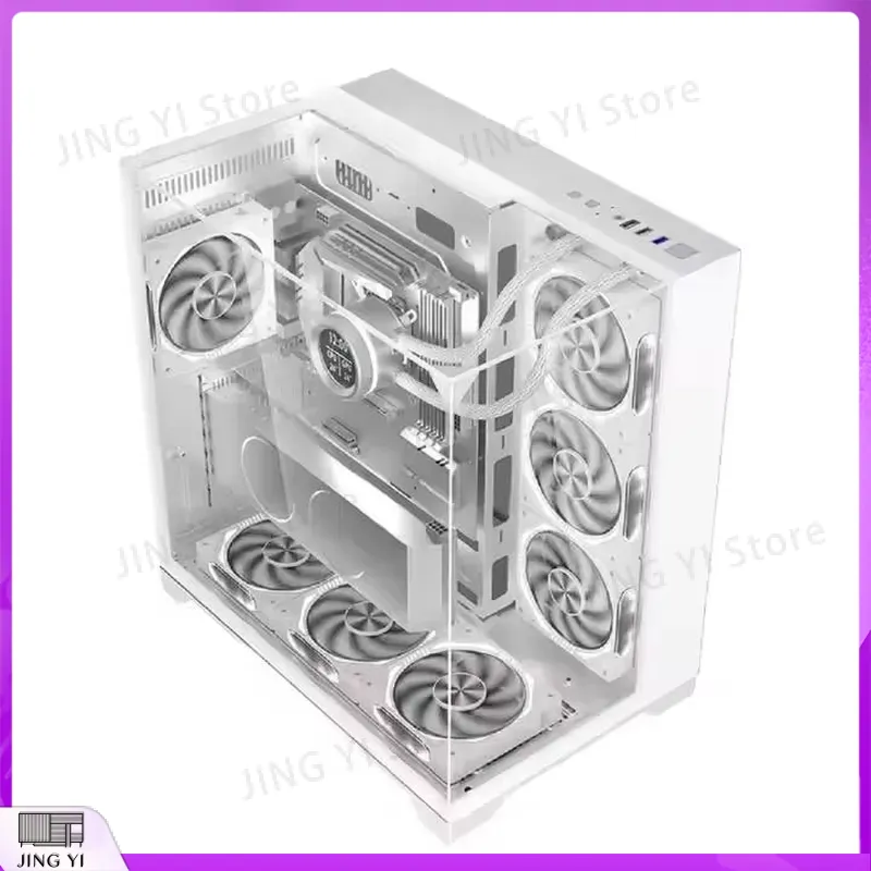 Case Mesh Panel - Obudowa komputerowa Full Tower ATX, biała,