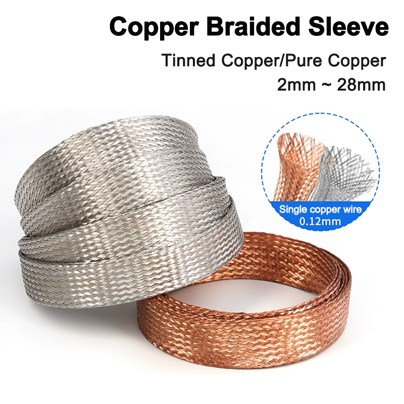 Cable Sleeve Braided - Rozciągliwa miedziana osłona w oplocie 2-10m,