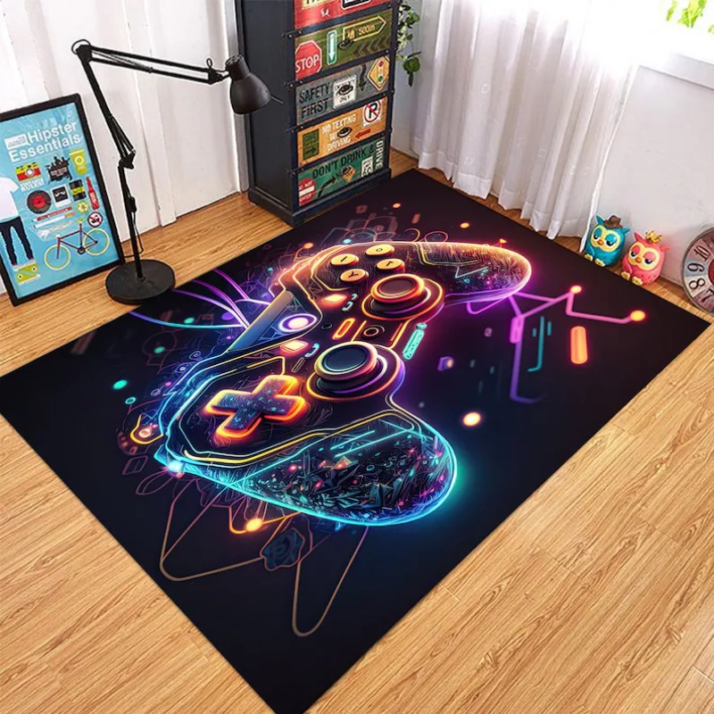 Gaming Hand Accessories - Dywan z motywem neonowego kontrolera do