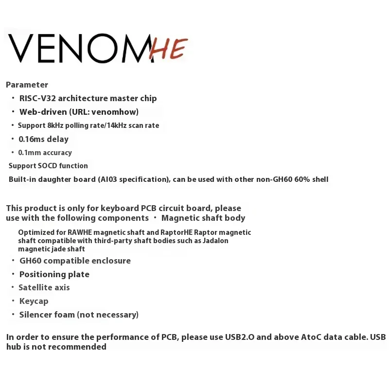 Geonworks Venom60 HE Venom65 H – Venom Gaming Accessories recenzja i cena