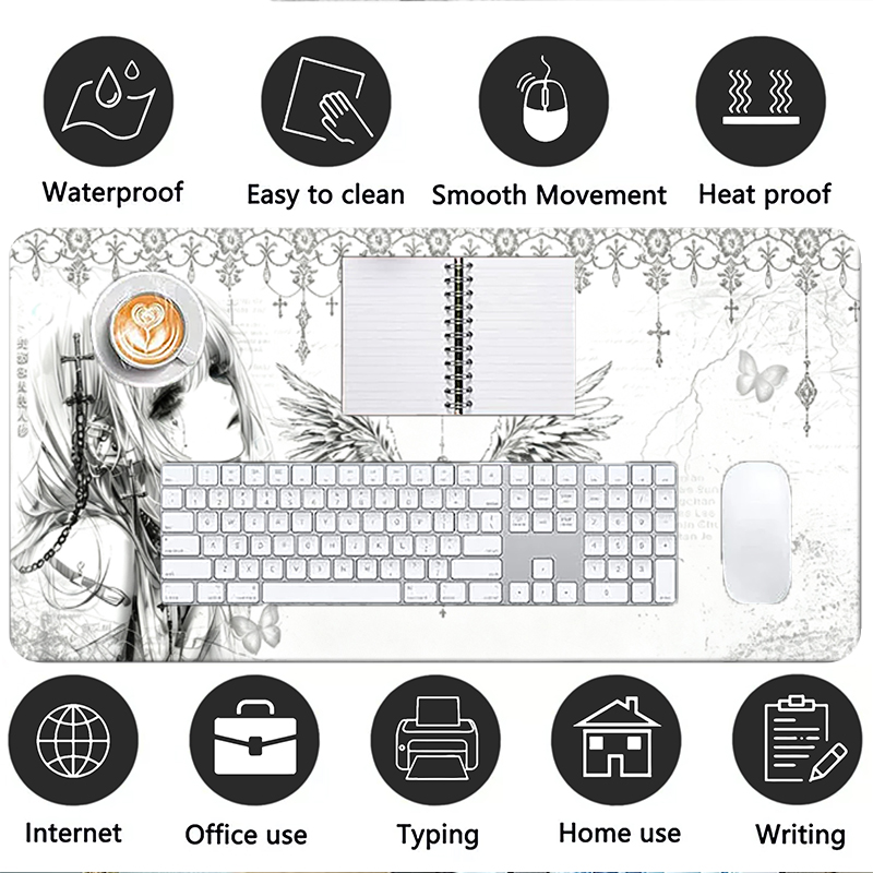 Skórzana podkładka pod mysz cz – Gaming Accessories White recenzja i cena