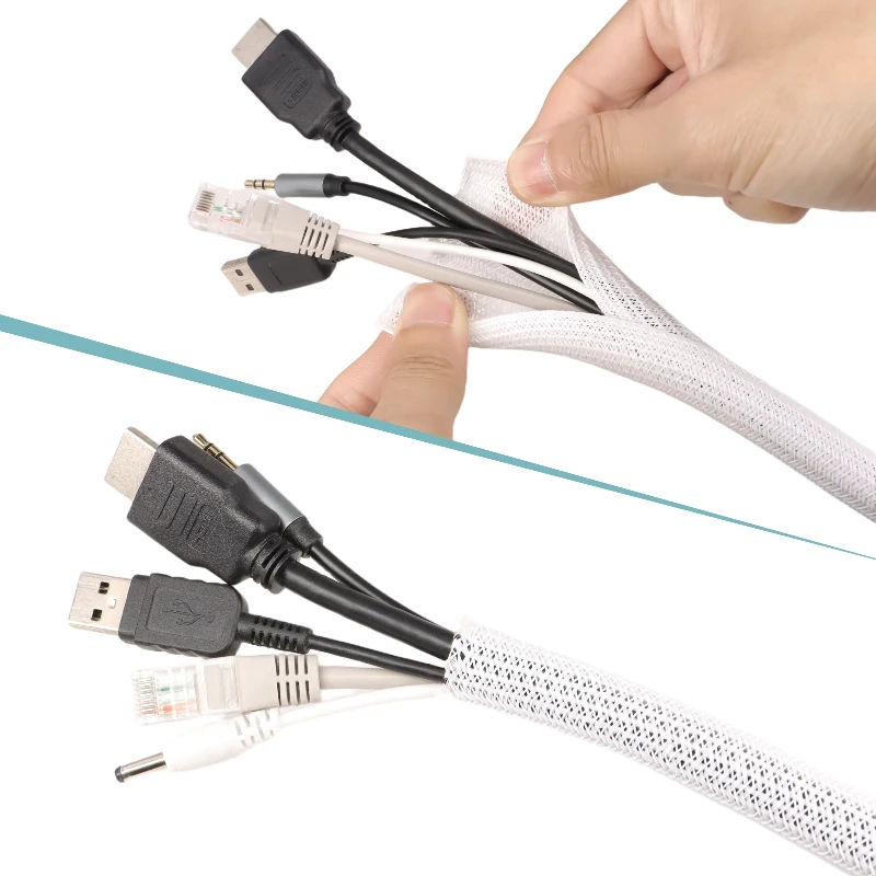 Biała pleciona, rozszerzana os – Cable Sleeve Braided recenzja i cena